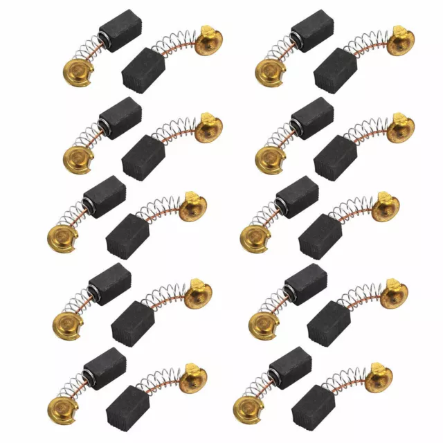 10 Pairs 6.5x7.5x12mm Carbon Brushes Power Tool for Electric Hammer Drill Motor