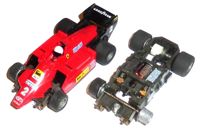 Lot Pièces Voiture Circuit TYCO TOMY AURORA AFX ? FERRARI F1 HO Slot Car Parts