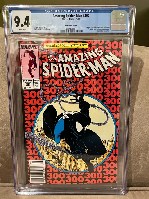 Amazing Spider-man #300 CGC 9.4 NM Newsstand 1st Venom Todd McFarlane 1988