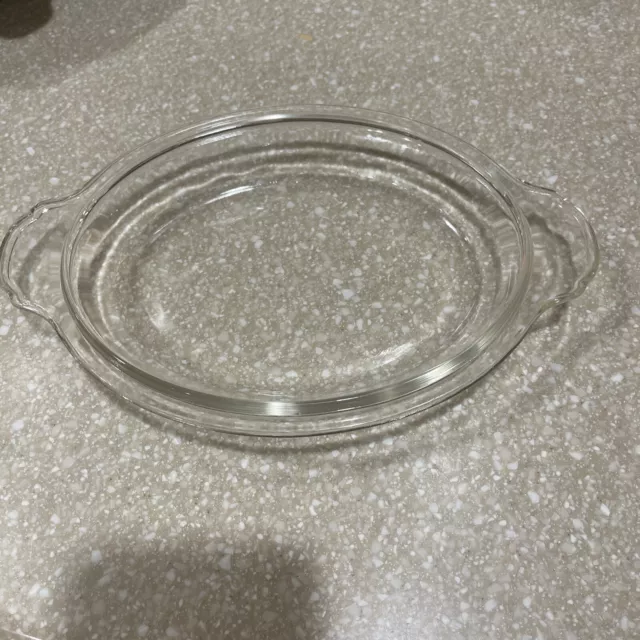 Vintage Fire King Clear Glass Casserole Dish replacement Lid only #467