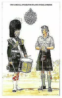 Postcard The British Army Series No.52 The Argyll & Sutherland Highlanders