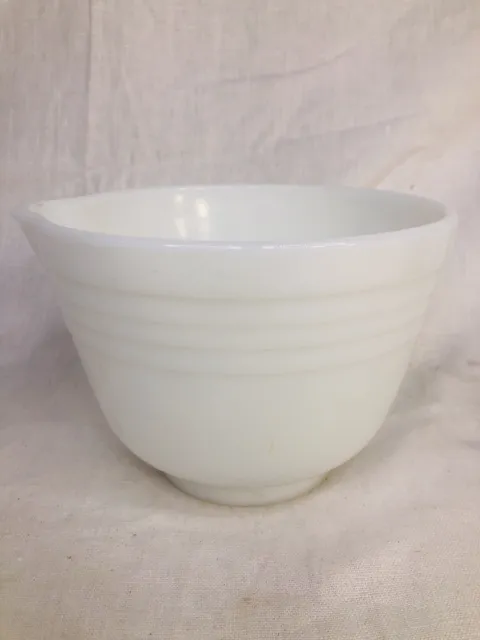 Vintage Pyrex Mixing Bowl Milk Glass For Hamilton Beach Mixer Small Bowl Spout