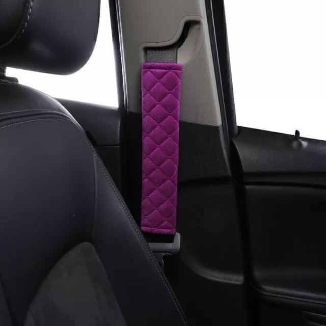 2-piece Seat Belt Cover Soft  Car Shoulder Pad Vehicle Protector Cover