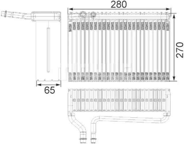 MAHLE Verdampfer Klimaanlage Klimaverdampfer BEHR AE 82 000S