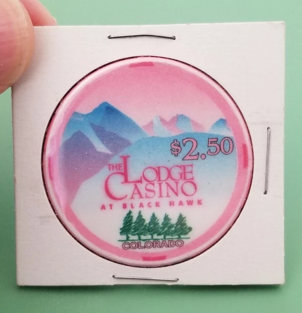 Vintage! (Limited) THE LODGE CASINO (Black Hawk) $2.50 GAMING CHIP