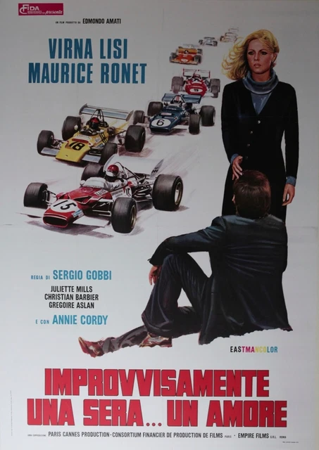"LES GALETS D'ETRETAT" Affiche ent.  (Sergio GOBBI / Maurice RONET, Virna LISI)
