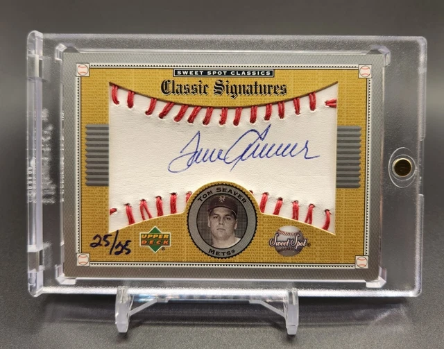 2002 Sweet Spot Classic Signatures Gold Tom Seaver RARE CRISP AUTO SSP/25/25 2002 Sweet Spot Classic Signatures Gold Tom Seaver RARE CRISP AUTO SSP/25/25