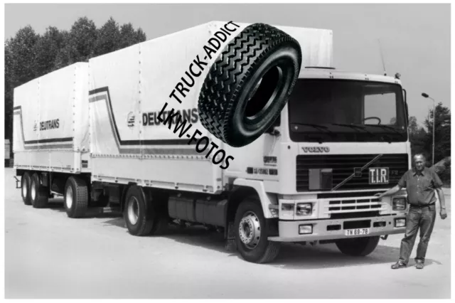 Truck Photo, Lkw Foto, DDR, VOLVO F12 Lastzug, DEUTRANS, VEB Kraftverkehr