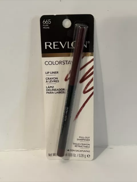Delineador de labios Revlon Colorstay ropa larga #665 ciruela/ciruela nuevo