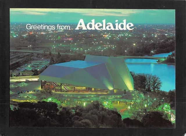 A5572 Australia SA Adelaide Festival Theatre at night PU postcard