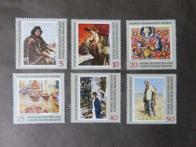 DDR 1969 Mi-Nr. DD 1528-1532 Russische Gemälde Kunst Paintings kpl. postfrisch