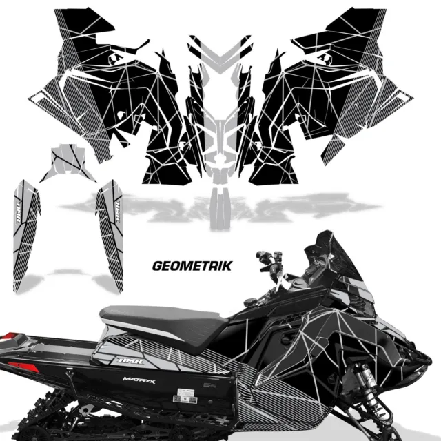 AMR Racing Snowmobile Full Graphics kit Sticker Decal Compatible with Polaris XC 120 2000-2020 Slash Red グラフィックキット  並