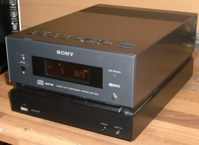 SONY Micro Hifi System CMT-BX5. Tuner, CD, MP3, USB, Kopfhörer, Super Bass