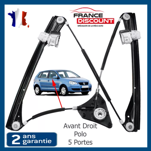 Volkswagen Polo Iv (9N) 01-09 Mecanisme Leve Vitre Electrique Avant Droit