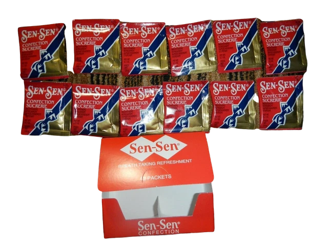 Vecchio Vintage Caramelle Sen Nuovi Licorice Rinfrescante Alito 12-PACKETS 1-box