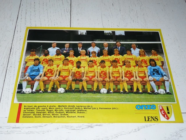 DANIEL XUEREB FOOTBALL ROOKIE CARD VINTAGE 80s RC LENS SANG & OR EQUIPE FRANCE