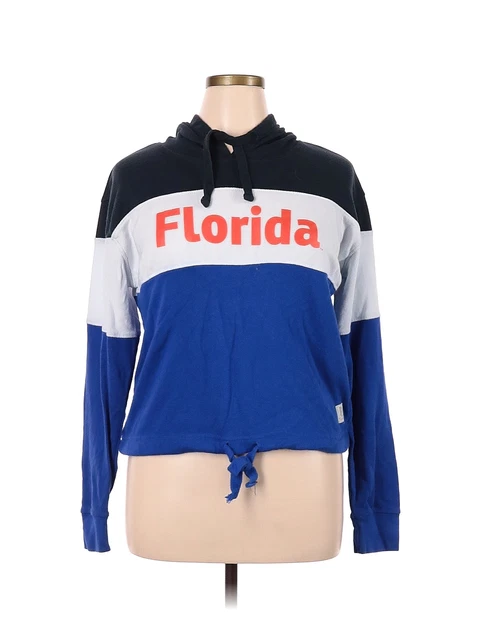 Press Box Women Blue Pullover Hoodie XL