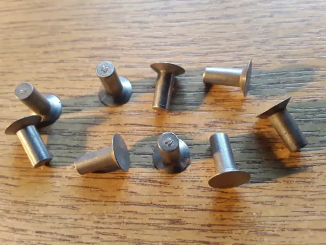 5/32 (4mm)x3/8 (9,5mm) RIVETTO CONTATORE ACCIAIO INOX QTY 9