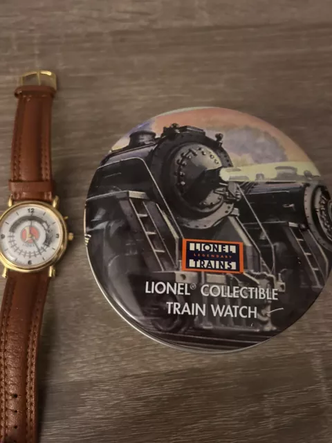 1990s Lionel Legendary Trains collectible Train Watch -new in tin, never worn