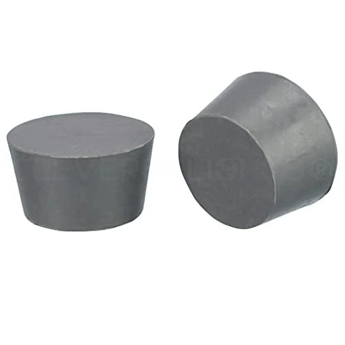 Rubber Stoppers ” Size 9 ” 3 Pack ” 37mm X 45mm X 25mm Long ” Gray Solid Plug 9