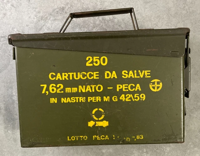 HMF Cassa Per Munizioni Militare USA - Scatola Metallo Verde Per Attrezzi O Collezionismo - Foto 9