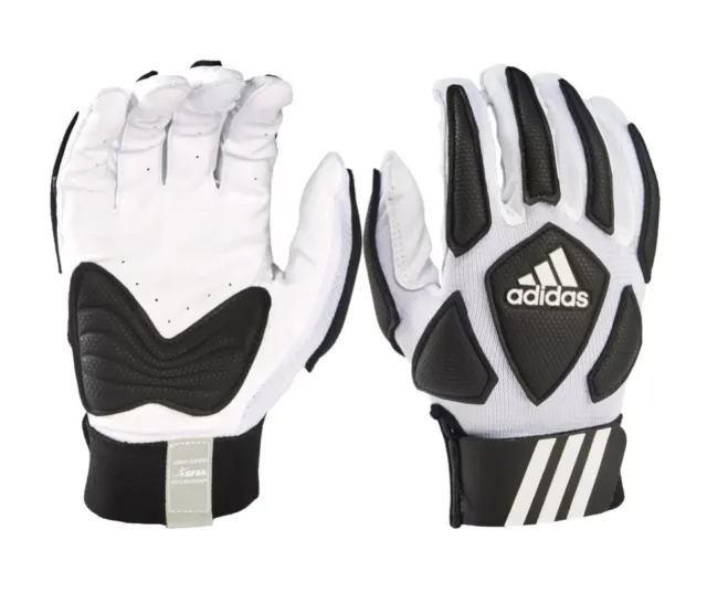 adidas Youth Scorch Destroy 2 Lineman Gloves, Kids, Large, White