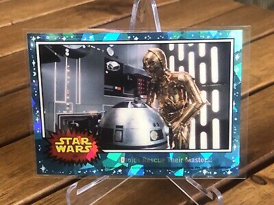 2022 Topps Chrome Sapphire Star Wars #40 Droids Rescue Their Masters!