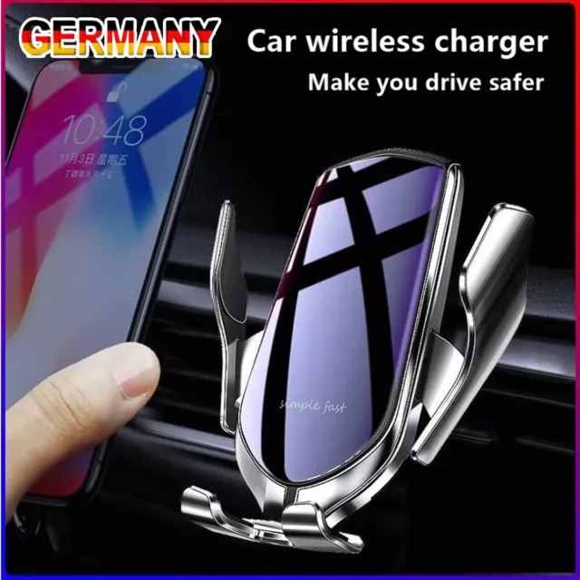 Auto Wireless Charger Handy Halterung mit ladefunktion Clamping KFZ Induktions