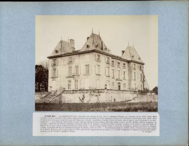 France, Irigny, Château d&#039;Yvours vintage print tirage d&#039;époque  31