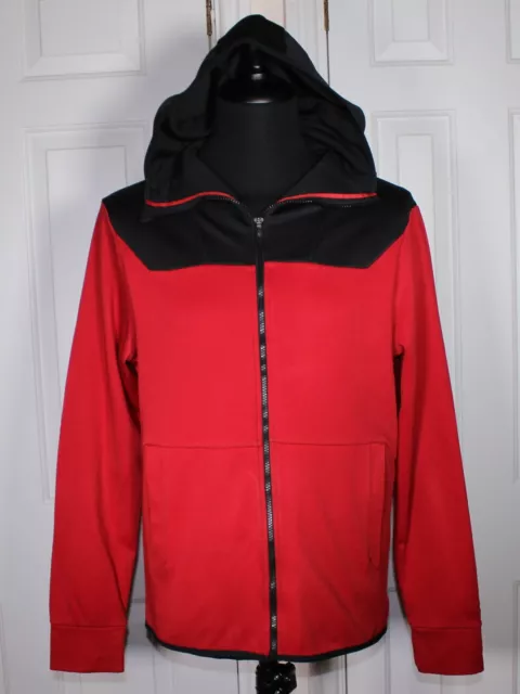 CHAMPION C9 RED Black Full Zip Hoodie Men s L Duo Dry 11.99 PicClick UK