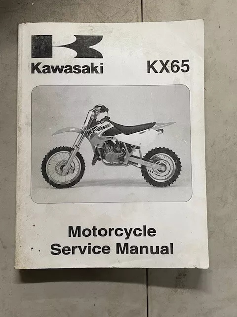Sm284 Kawi KX65 Motorcycle Service Manual 99924-1252-01