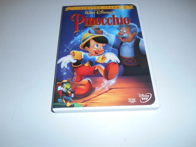 Vintage Disney Pinocchio Limited Issue Original First DVD Release THX Movie 1999