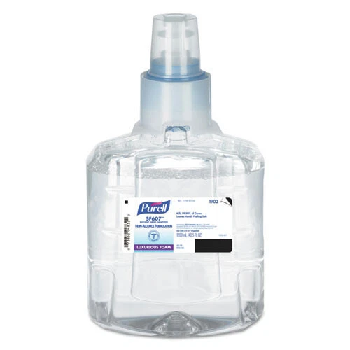 PURELL 190202 SF607 1200 mL Frag Free Foam Hand Sanitizer Refill (2/CT) New