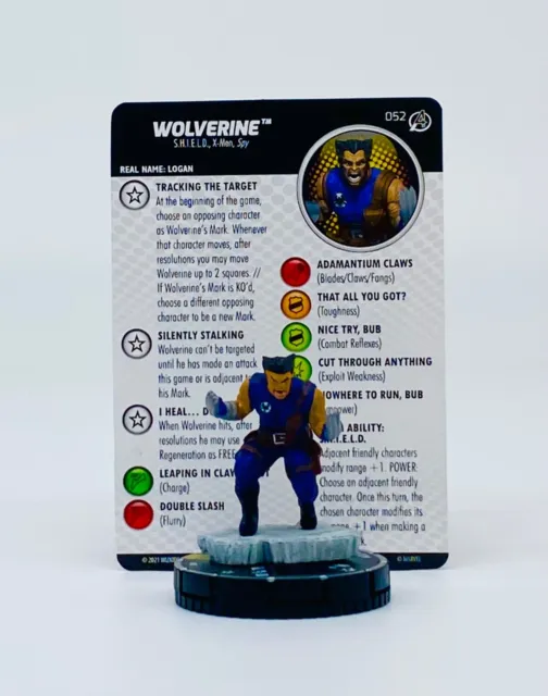 Heroclix Avengers Fantastic Four Empyre Wolverine #052 Super Rare w/ Card