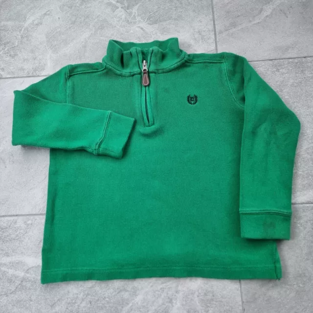 Maglione collo alto Ralph Lauren Chaps 1/4 con cerniera verde ragazzo o ragazza età 7 Maglione collo alto Ralph Lauren Chaps 1/4 con cerniera verde ragazzo o ragazza età 7