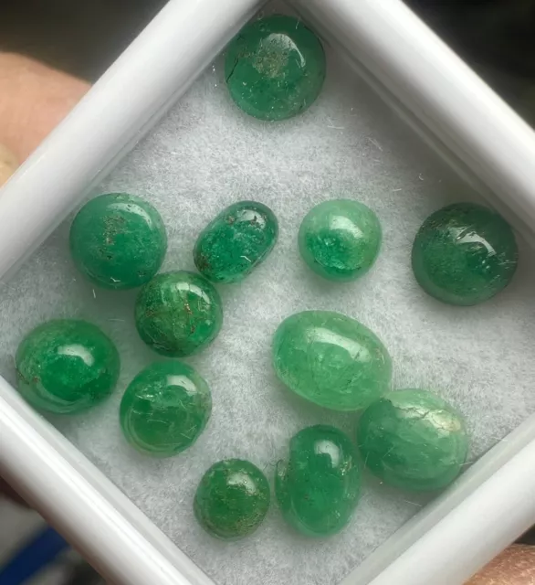 GEM 💎 Natural Emeralds Mixed Cab Lot Stones = 4.97 CT No Reserve USseller