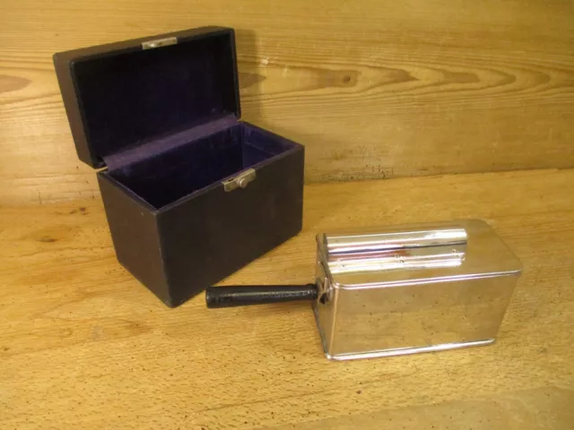 Medizinisches Steril Gerät Sterilbox Instrumentenbox Edelstahl Arzt OVP um 1900