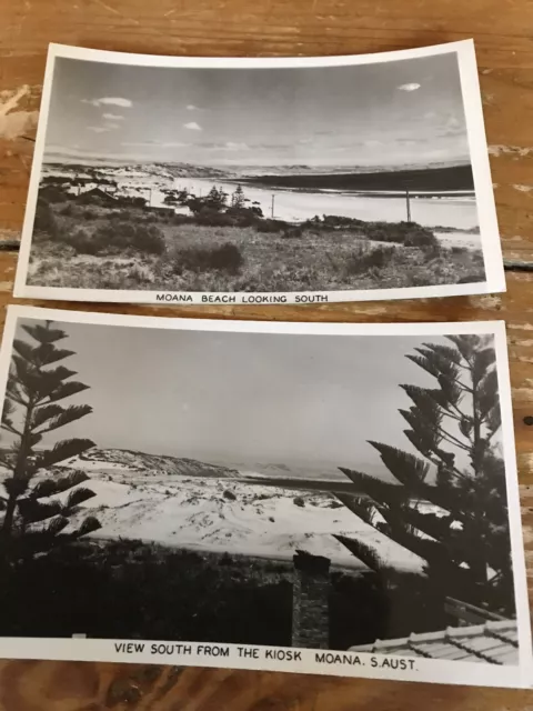 Pair Old Photos Moana Beach South Australia