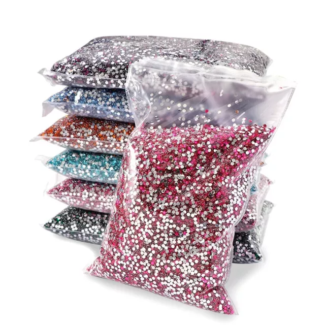 30000 Pcs 5mm Clear Crystal AB Rhinestones Non Round Resin  Nail Art Decoration