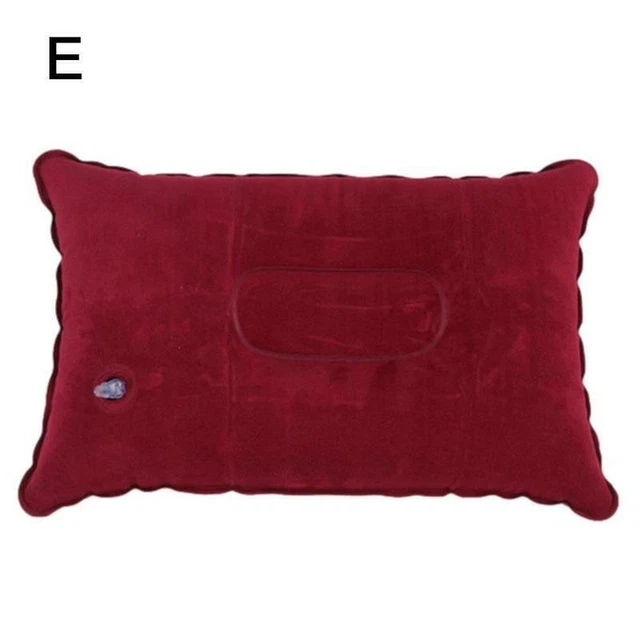 Inflatable Camping Pillow Blow Up Festival Outdoors Accessory Travel T4W3