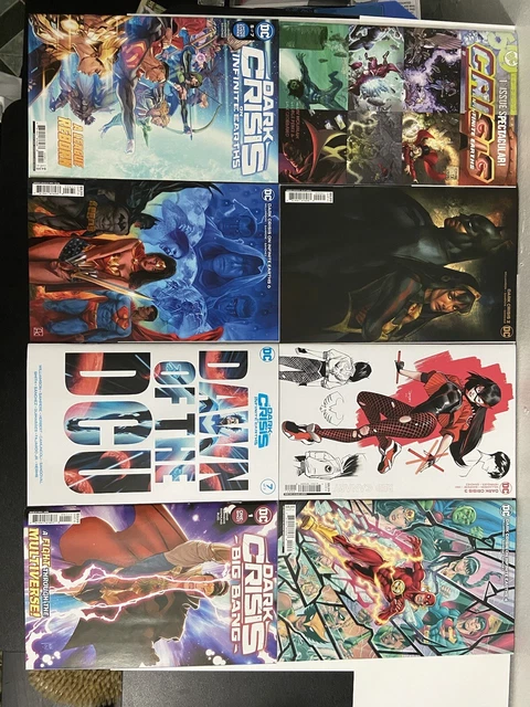 DARK CRISIS ON INFINITE EARTHS Lot Issue #1-7 + Big Bang 1 2 3 4 5 6 7 DC Comics