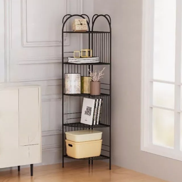 3/5 Tier Corner Shelf Ladder Shelving Unit Display Bookshelf Storage Rack