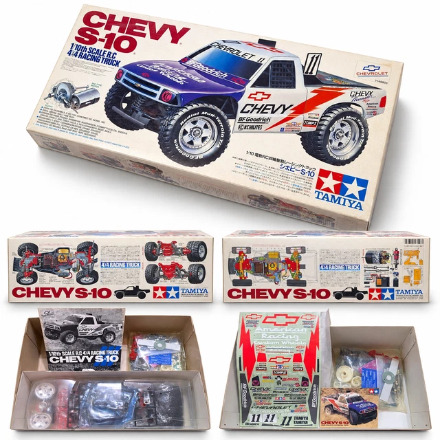 TAMIYA CHEVY S-10 1/10 4WD RC Racing Truck 58146 TA-02 Vintage Unbuilt ...