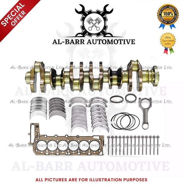Kit Reconstruction Moteur BMW N57D30 3.0L Avec Vilebrequin Alliage - Pièces Neuves Pour Remise à Neuf