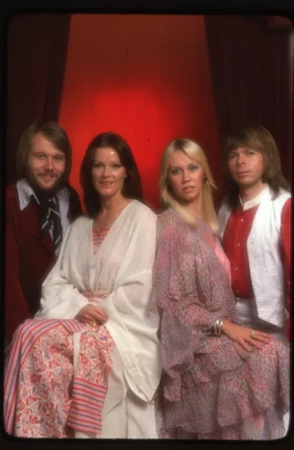ABBA Agnetha Faltskog Bjorn Anni Frid Benny 1970's Boho Original Transparency