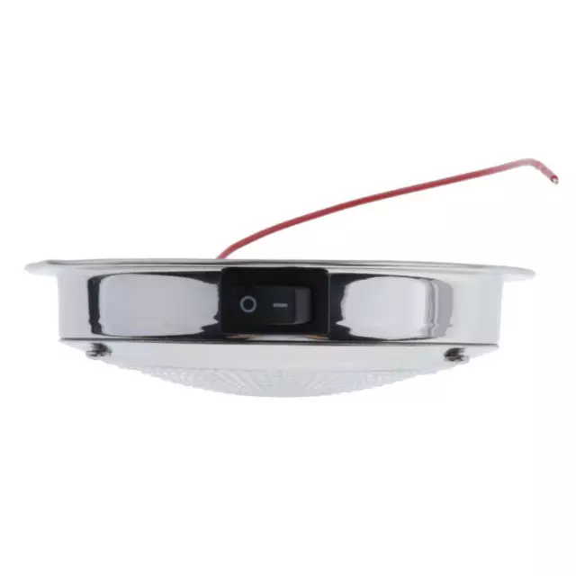 DC 12V 2W LED Dome Light Boat Caravan Trailer Cabin White Ceiling Lamp