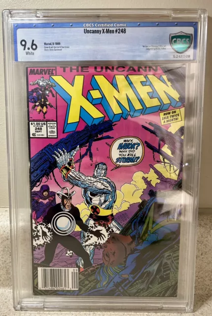 The Uncanny X-Men Vol 1 #248 Newsstand First Jim Lee Art On X-Men CBCS 9.6