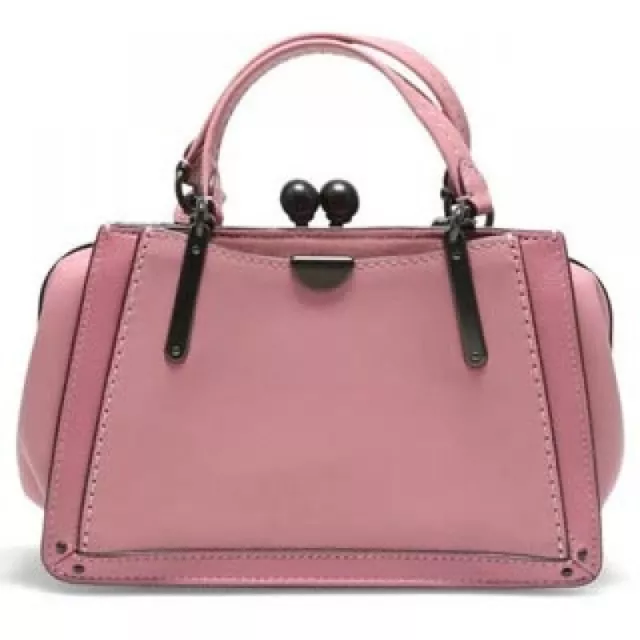 Coach 21 Kisslock Dreamer pink crossbody leather bag ID 73935 brand new coach