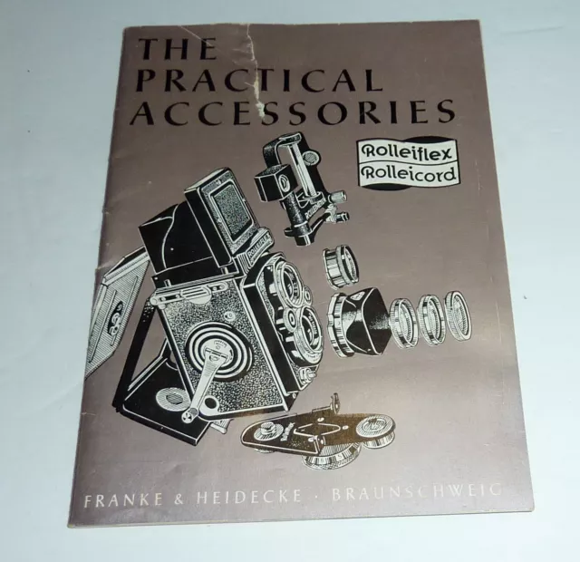 Rollei  Rolleiflex, Rolleicord 1957 The Practical Accesories Booklet  Rare