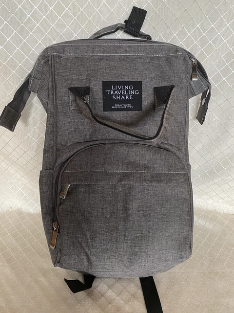 Gray Living Traveling Share Baby Diaper Bag Waterproof Backpack Nappy 4